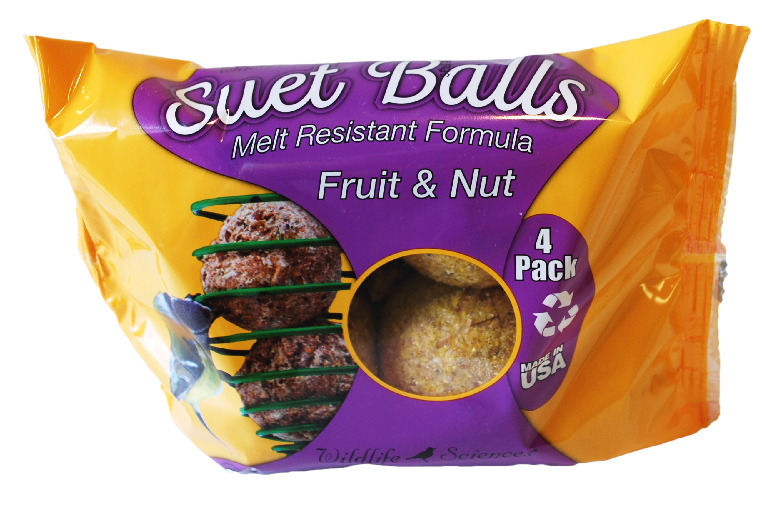 Fruit & Nut Suet Balls – Wrapper 4 Pack