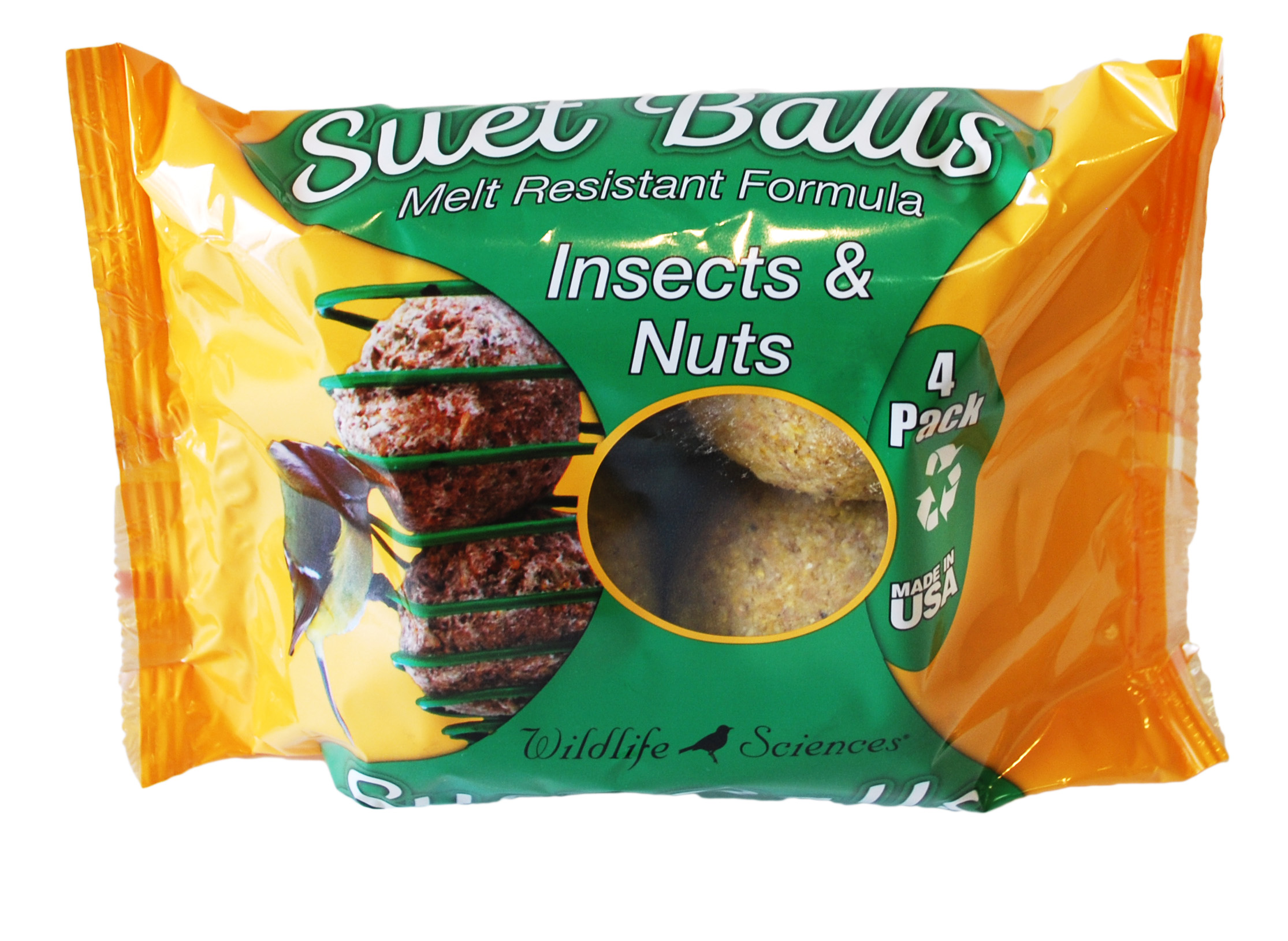 Insect & Nuts Suet Balls – Wrapper 4 Pack